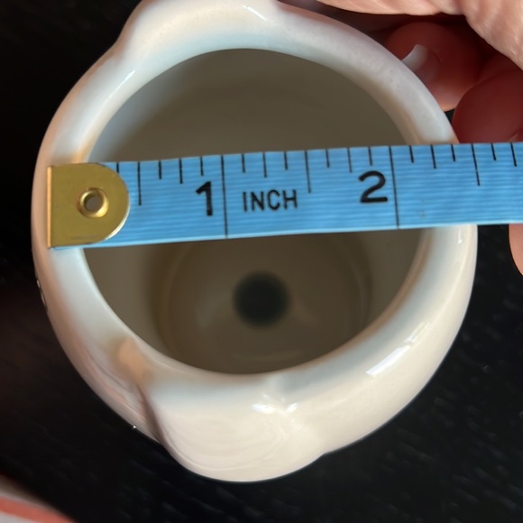 New Small Dog Planter blue dots  cute face - Picture 5 of 5